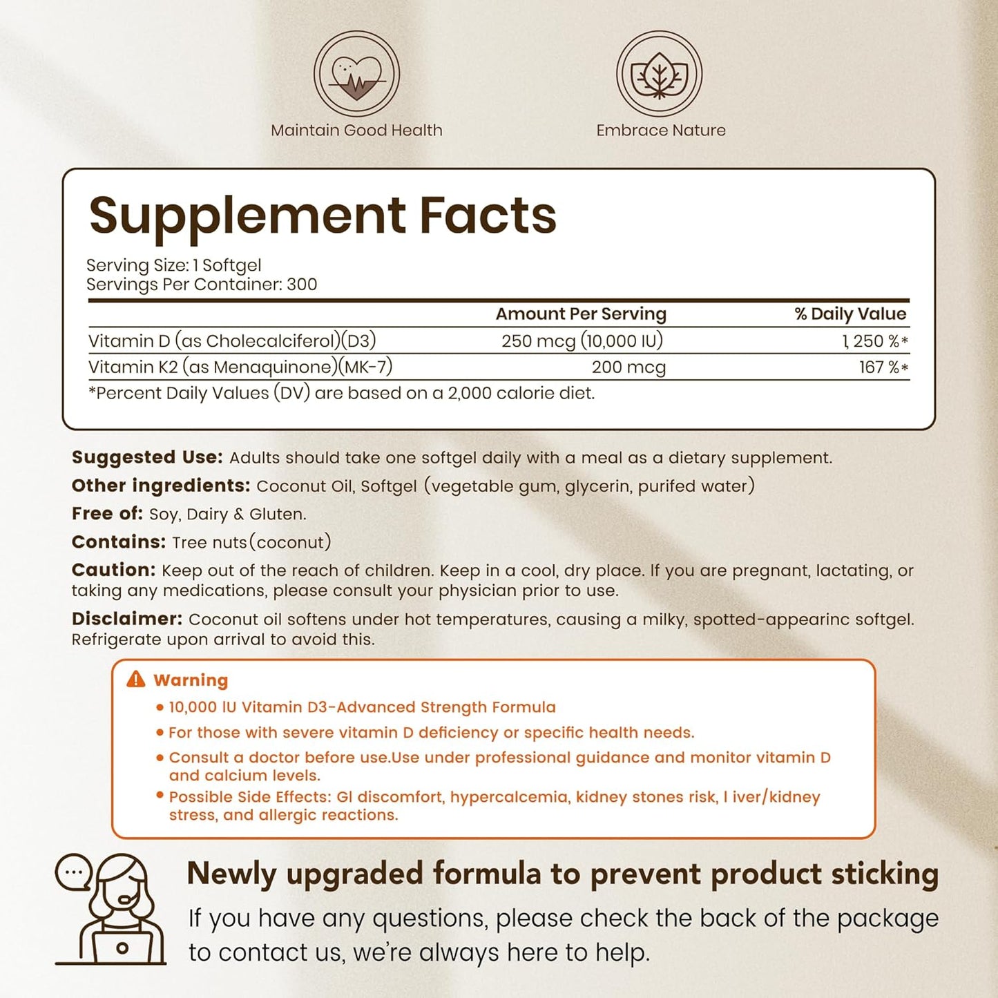 Haloraco Vitamin D3 K2